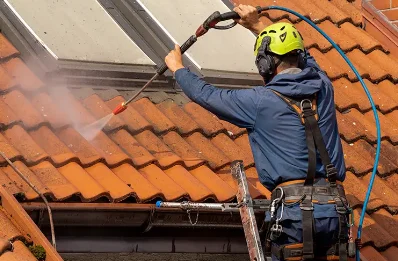 Démoussage et hydrofuge de toiture à Berzème